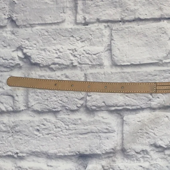 J. Crew Multi-Strand Skinny Leather Belt Size M Silver - Picture 9 of 9